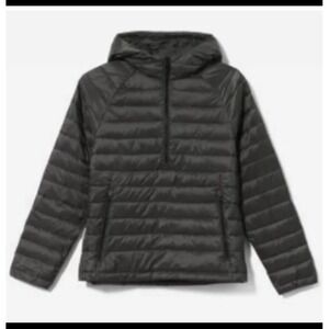 Everlane‎ Women's ReNew Lightweight Half Zip Jacket Puffer Black XS